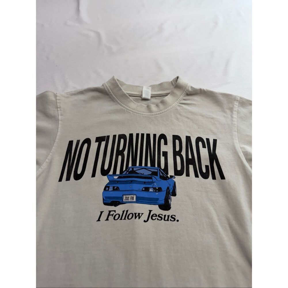 Lane Seven No Turning Back I Follow Jesus T-Shirt Size Small